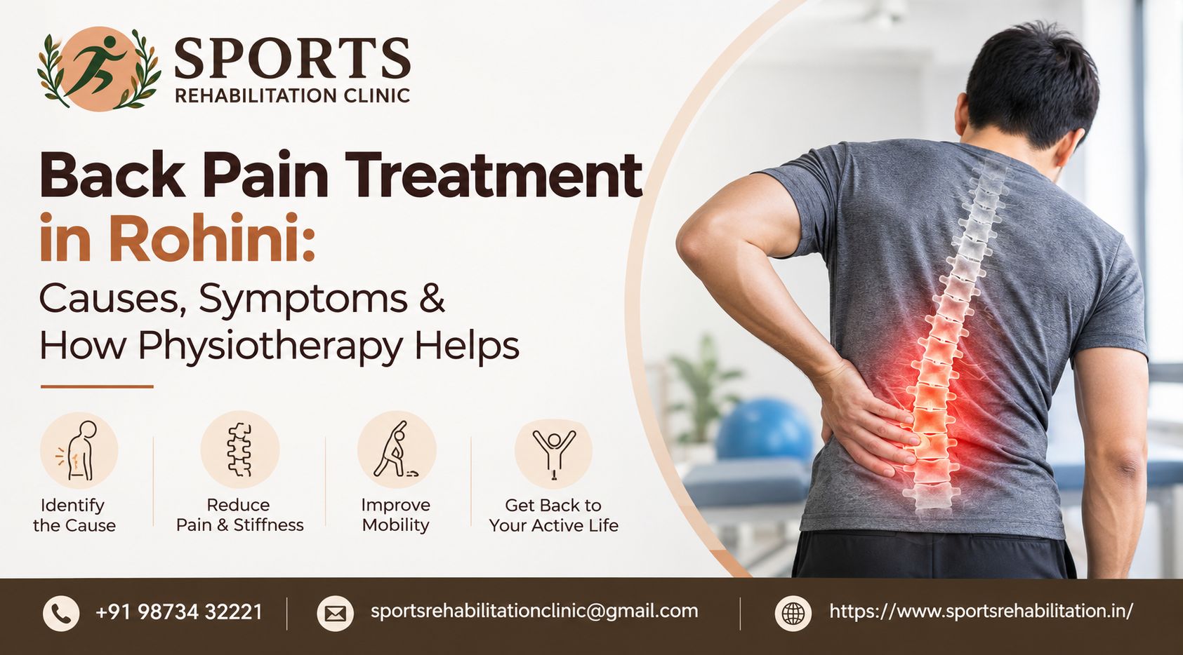 Back Pain Treatment in Rohini: Causes, Symptoms & How Physiotherapy Helps